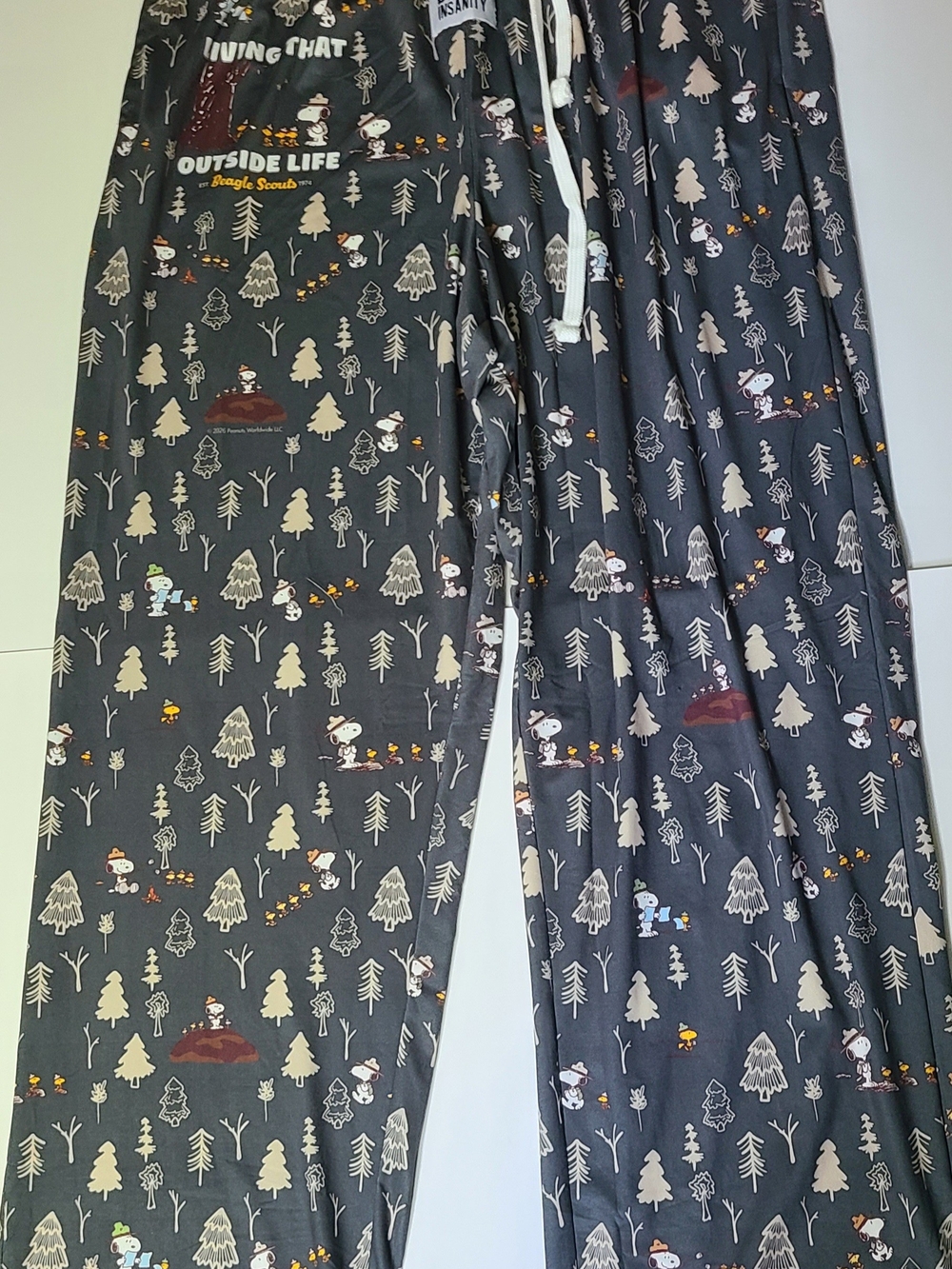 Navy Snoopy Forest Print Pajama Pants